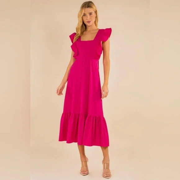 Self portrait Sophia Midi Dress Sz US2, UK6